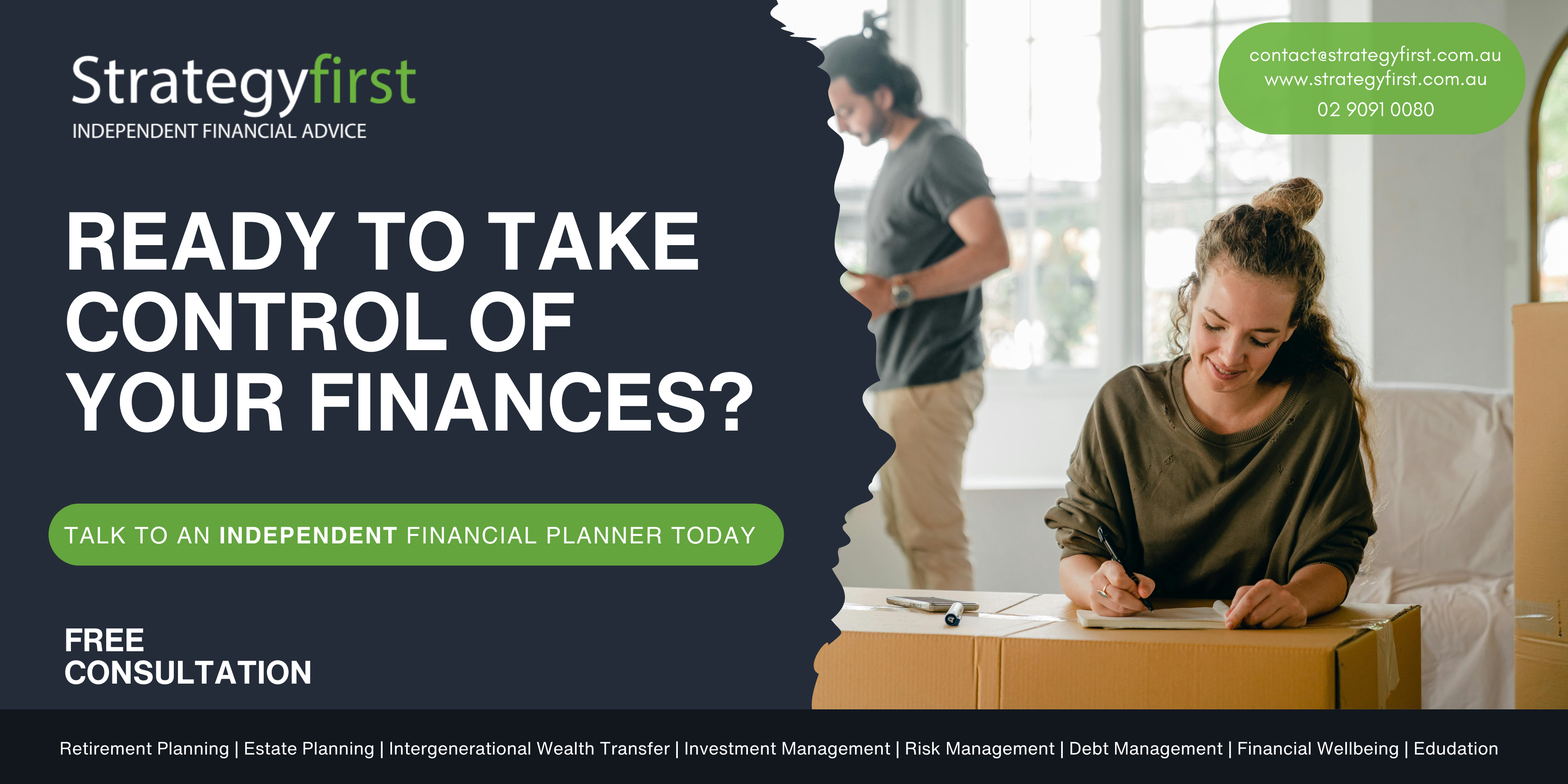 Book your free consultation with an independent financial adviser